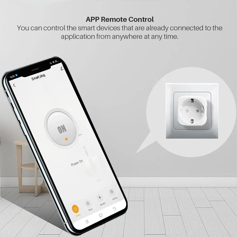 Tuya Smart Plug Zigbee EU 16A/20A Smart Socket With Power Monitor Timing Voice Control Works Whit Alexa Google Home Alice