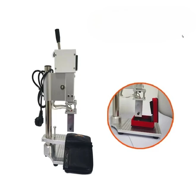 Manual Leather Logo Embossed Hot Foil Stamping Machine for Shoes Handbag Gift Box