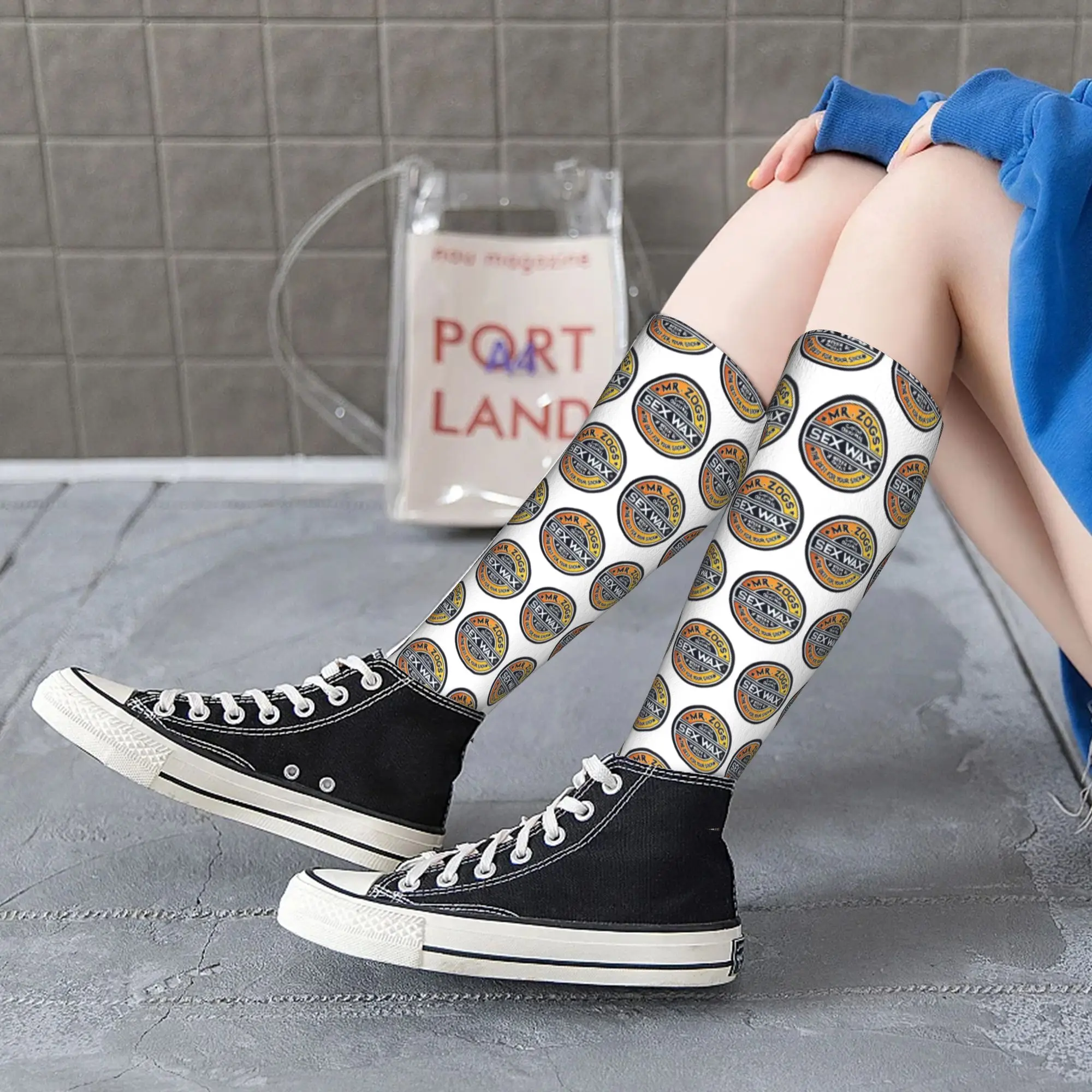 Всесезонные чулки для экипажа Mr Zogs, секс-восковые носки, Harajuku, повседневные длинные носки в стиле хип-хоп, аксессуары для мужчин и женщин, рождественские подарки