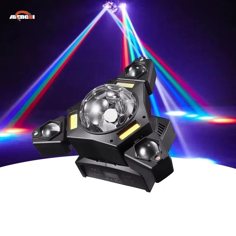 جديد LED 3 الأسلحة ماجيك الكرة تتحرك شعاع ديسكو ضوء الليزر تتحرك رئيس الترفيه أضواء DJ ضوء عيد الميلاد للحدث #1