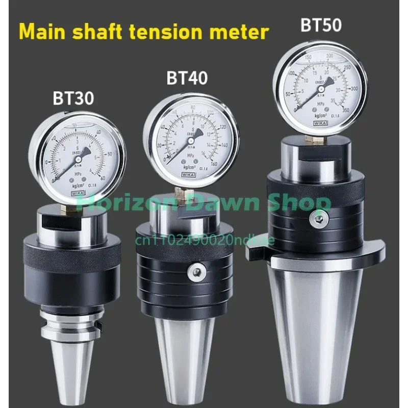 BT30 BT40 BT50 Spindle Tension Gauge Testing Tool Spindle Tension Meter Hydraulic Testing Instrument Dynamometer Tester 20CrMnTi