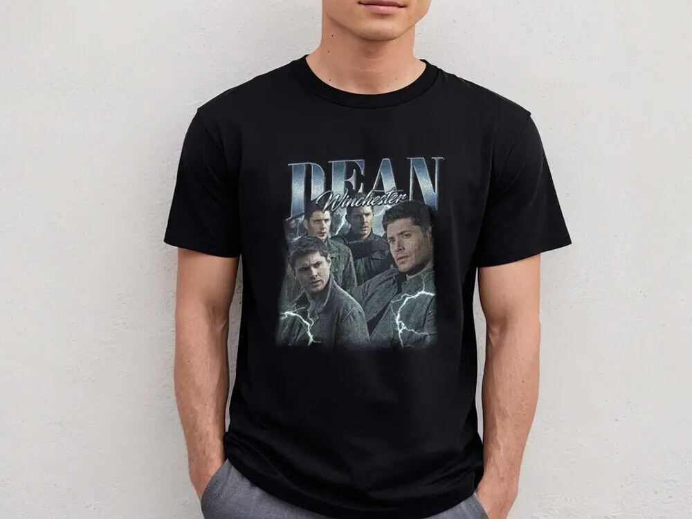 Dean Winchester Vintage Sobrenatural Filme Presentes para Mulheres Homens Camiseta Unissex