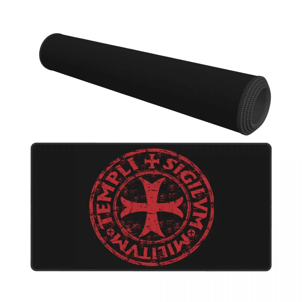 Knights Templar Seal Symbol Code Medieval Game Mouse Pad Keyboard Carpet Big Printing Mousepad for Gamers