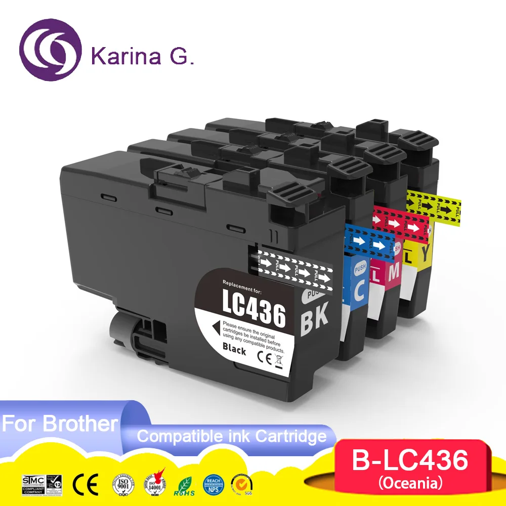 LC436 LC 436 Compatible Ink Cartridge For Brother MFC-J4340DW/J4440DW/J4540DW/J5855DW/J5955DW/J6555DW/J6955DW/J6957DW Printer