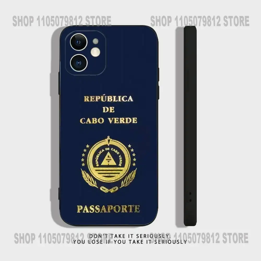 حافظة هاتف كيب فيردي لهاتف آيفون 17 16,15,14,13,12,11,Pro,XS,Max,XR,Plus,Mini Soft سيليكون أسود مقاوم للصدمات #6