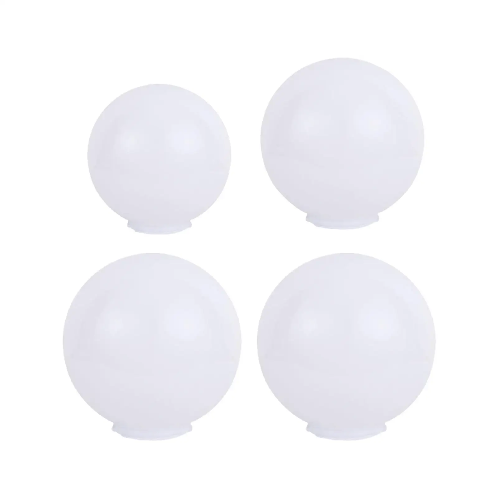 Globe Lamp Shade for Outdoor Use, Round White Cover for Lamp Post