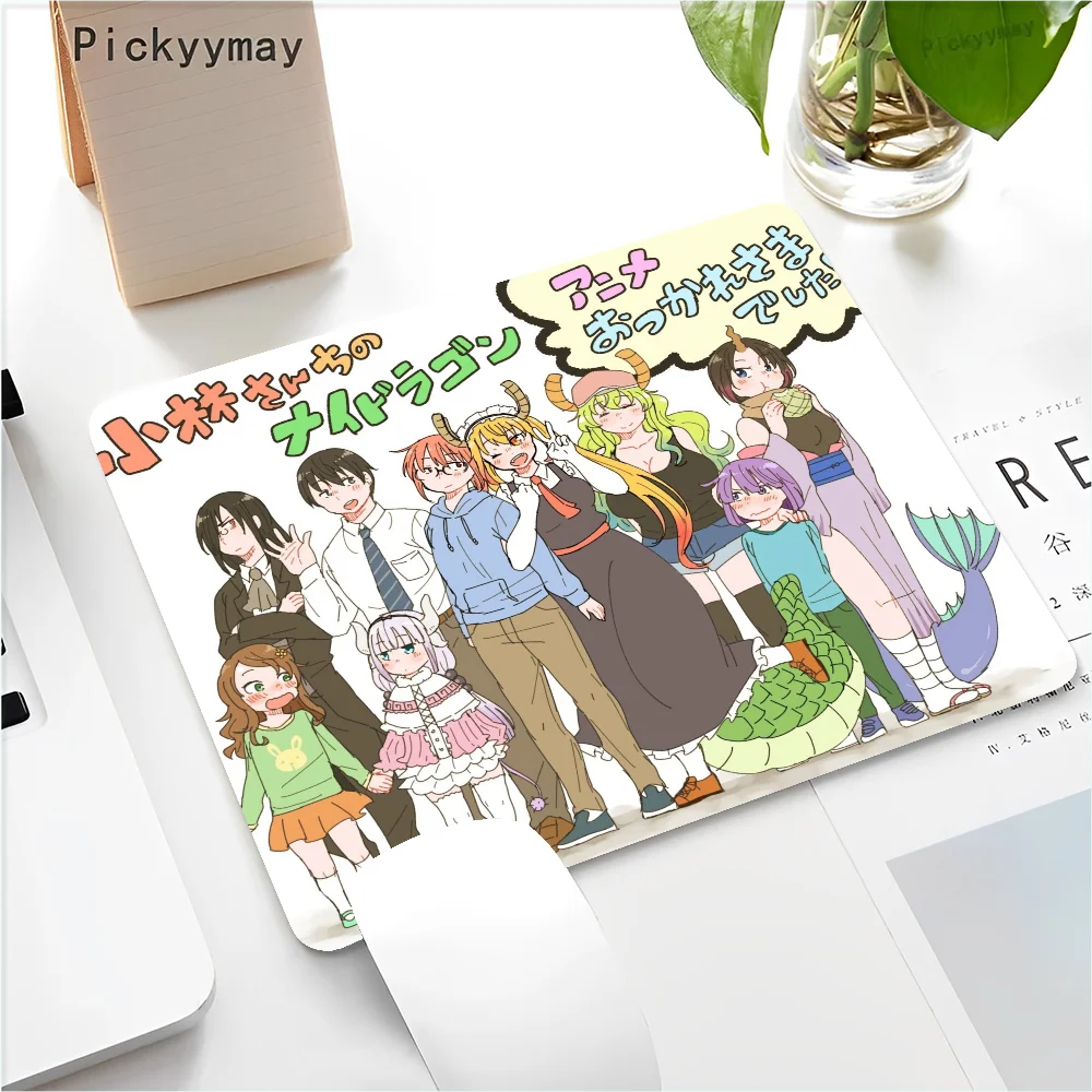 Kobayashi's Dragon maid Mousepad Small Office Computer Desk Mat Table Keyboard Big Mouse Pad Laptop Cushion Non-slip Deskpad