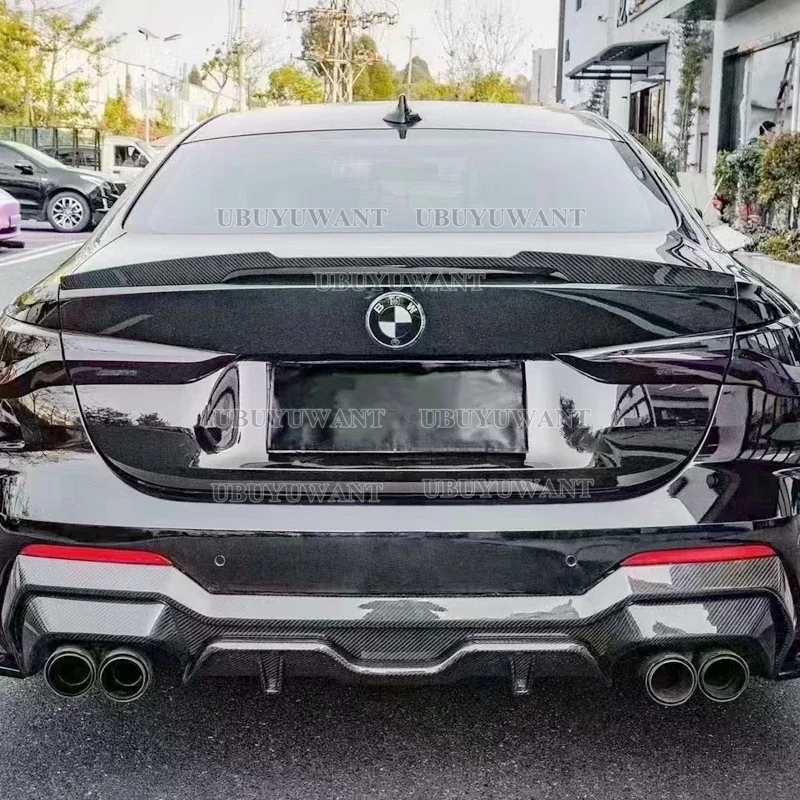 For BMW G22 G23 Car Rear Bumper Lip Spoiler Diffuser For BMW 4 Series G22 G23 425i 430i M440i M Sport Rear Diffuser CARBON 2020+