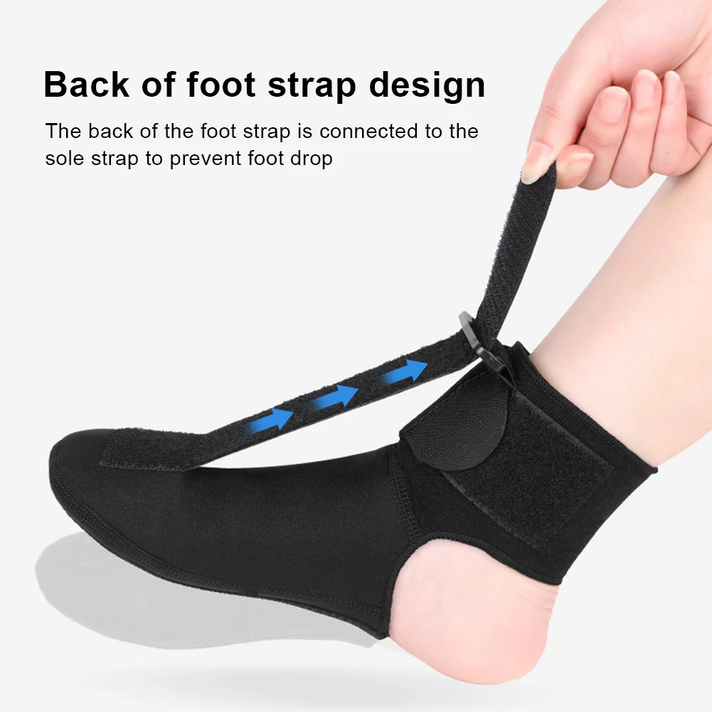 Soporte ortopédico para pie caído, calcetín para pie caído, calcetín ajustable para reposapiés, ensanchador de Fascia Plantar suave para tendinitis de Aquiles