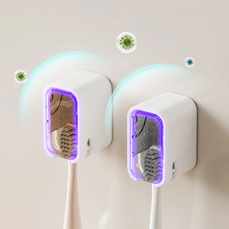 2/3/4PCS Wall Mounted Toothbrush Holder Dustproof Toothbrush Storage Box With Cover Electric Toothbrush Storage Rack