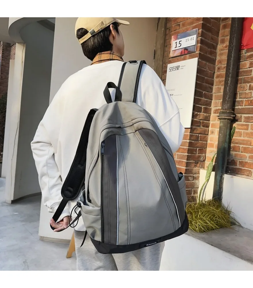 School bag harbor style simple function travel backpack new commuter computer couple travel schoolbag