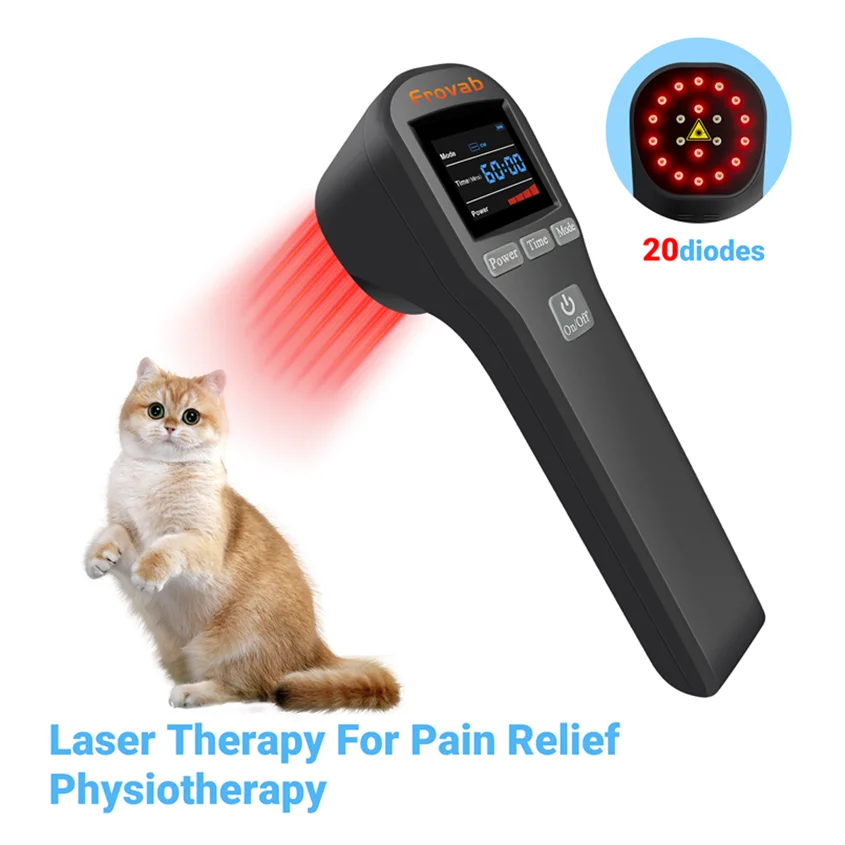 Body Pain Cold Laser Therapy Device 880 mW Class 3b Therapy Laser 808 nm Laser Beam for Therapy Tennis Elbow Pet Pain