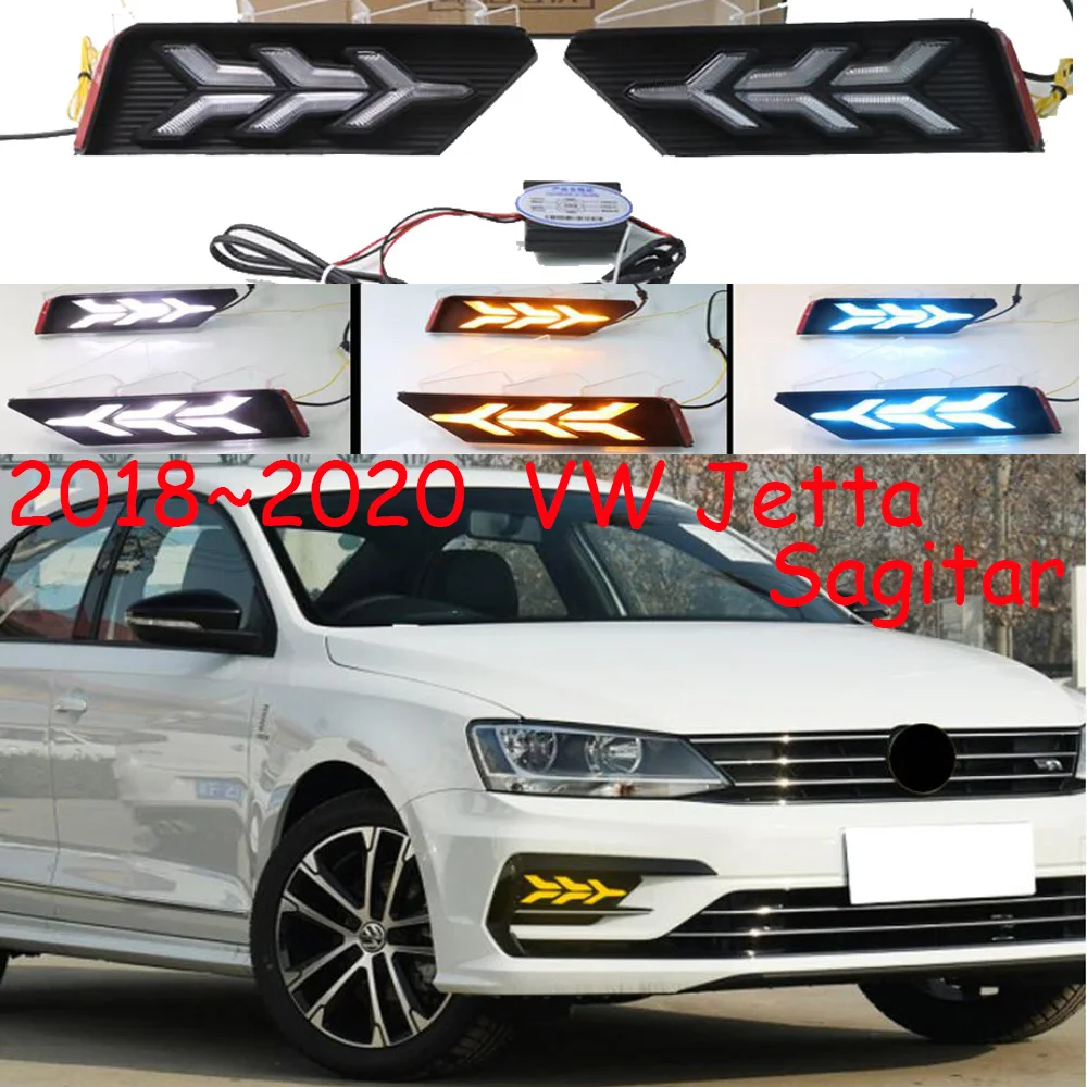 

2018 2019 2020year headlamp for VWJetta daytime light sagitar car accessories LED DRL headlight for VWjetta fog light