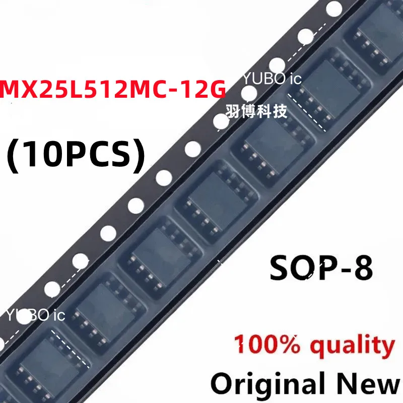 (10piece)100% New MX25L512MC-12G MX25L512MC MX25L512M MX25L512 25L512MC sop-8 Chipset