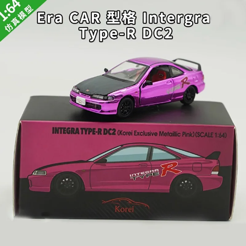 

Diecast 1:64 Scale Era Car Intergra Type-R DC2 Alloy Car Model Finished Product Simulation Toy Collection Static Model Ornament