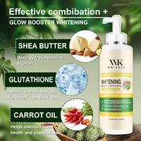 WK JALY Lotion pour le corps blanchissante Glow Booster, avec glutathion, élimine les taches foncées, la mélanine, crème uniforme pour tous les types de peau 3