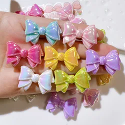 10pcs Mini Kawaii Cute Butterfly Bow Flat Back Cabochons Scrapbook Diy  Party Hairpin Accessories Home Decoration Craft