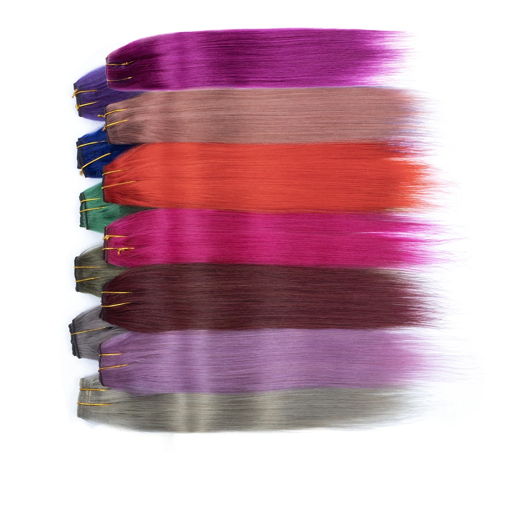 

MRS HAIR Накладные пряди для волос Peek a boo, прямые, на 5 заколках, 100% натуральные человеческие волосы