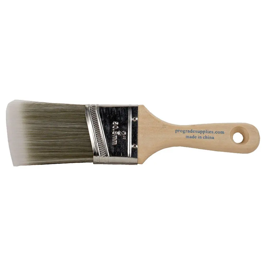 Profissional Anti Deslizamento Longo Lidar Com Pincel, Ferramenta De Arte, Filamento Sintético, Iniciante De Borda De Corte, Diagonal, 2.5"
