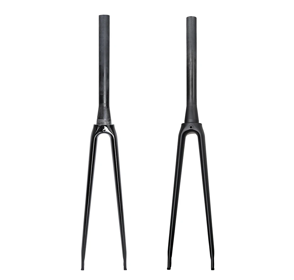 BXT Full Carbon Road Bike Fork, 700C V Brake Fork, QR 100x9mm, Tapered Tube 39.8mm, Fit BXT-045 Track Frame