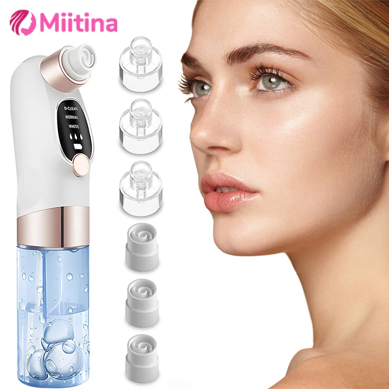 

Blackhead Remover Pore Vacuum Cleaner Electric Micro Small Bubble Facial Cleas Machine USB Water Cycle Black Dot Remove Beauty
