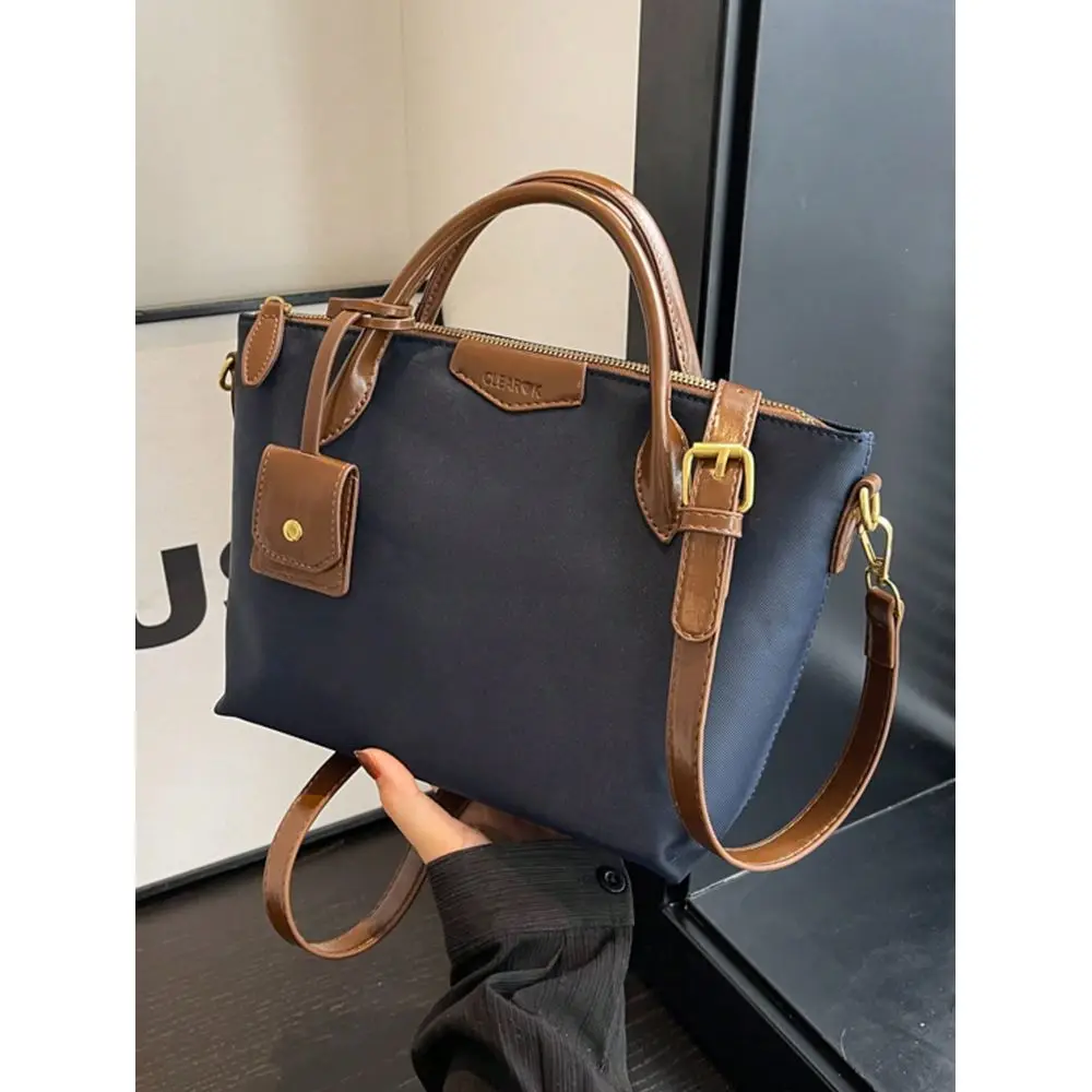 

Fashion Double Handle Solid Color Nylon Waterproof Fabric Portable Square Bag Can Be Slung, Which Is Suitable For Traveling, Sh