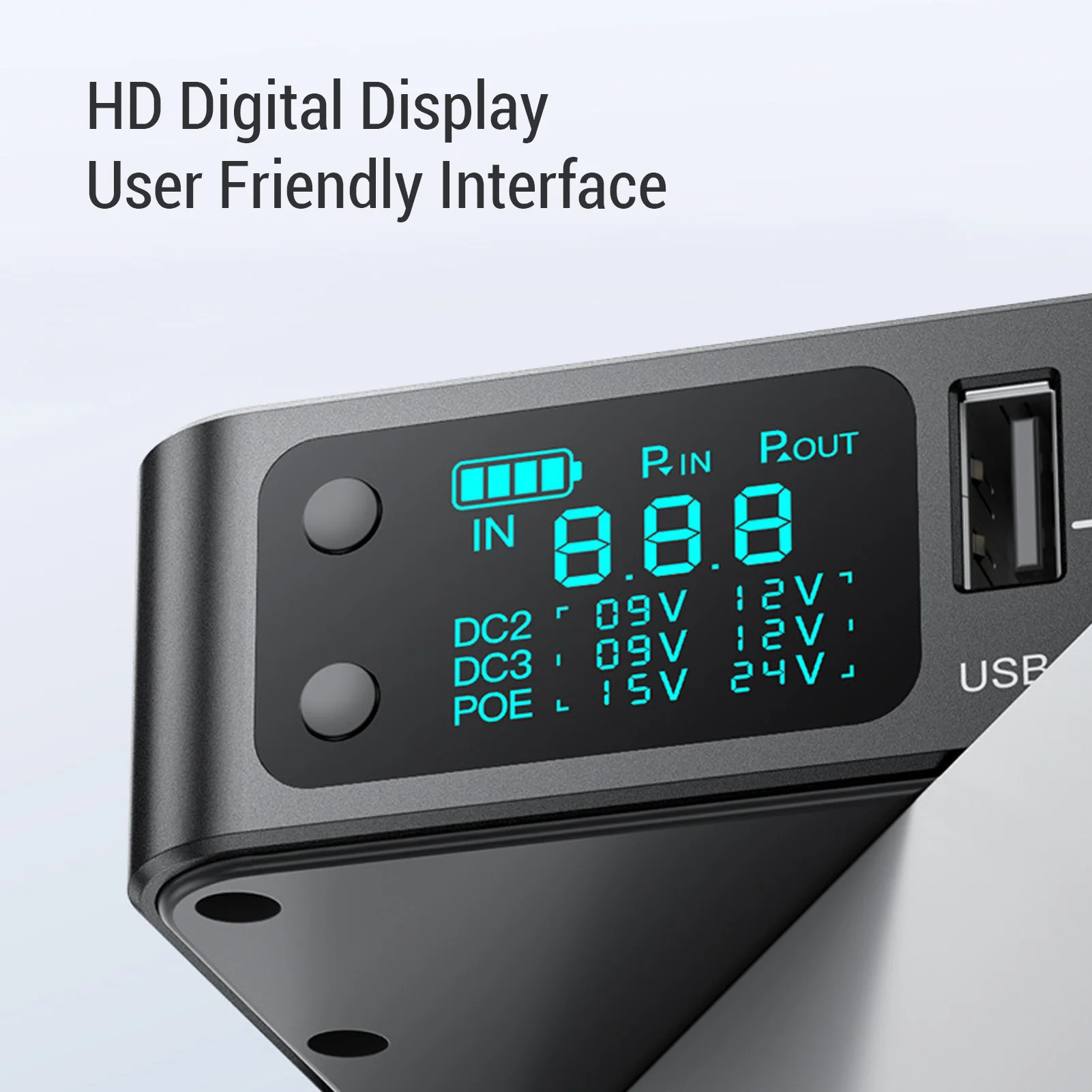 مصدر طاقة غير منقطع USB Tyрe-C تيار مستمر 5 فولت 9 فولت 12 فولت مخرج بطارية 18000 مللي أمبير UPS احتياطية لنظام التحكم في الوصول جهاز توجيه الكاميرا #5