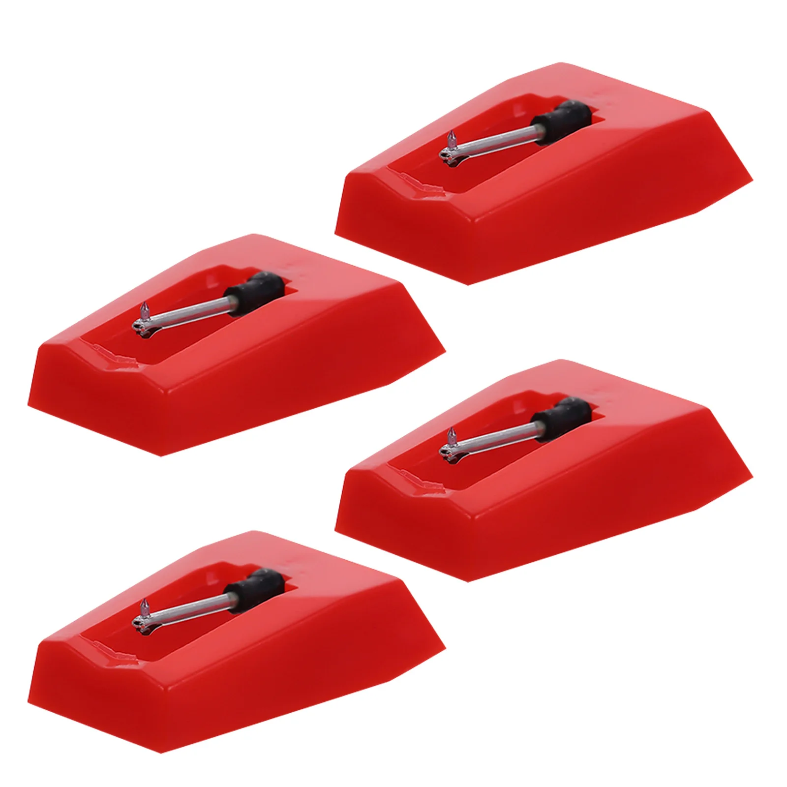 

4Pcs Record Player Needles Replacement High Durability Phonograph Stylus for Turntable Needle Attachment Record Player Needles