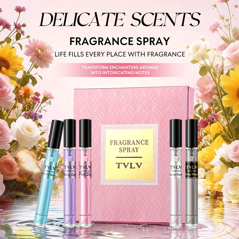 

Fragrance spray set, long-lasting fragrance,5-piece pack, hair fragrance spray, floral fragrance spray perfect gift for friends