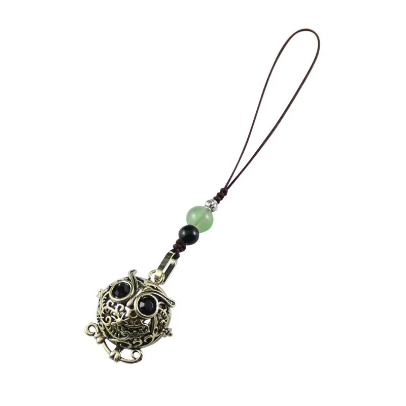 Vintage Openable Hollow Locket Pendant Aroma Diffuser Charm with Braided Lanyard Aroma ball pendant diffuses fragrance
