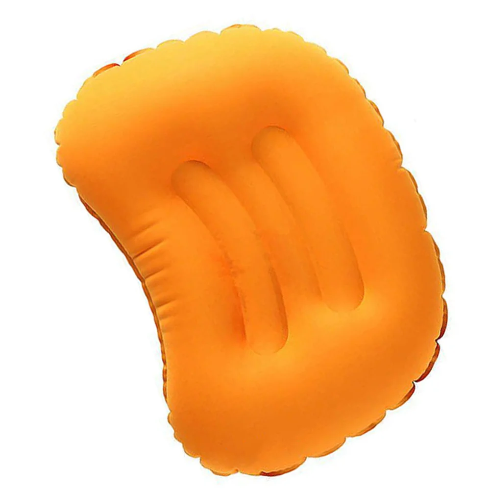 1 قطعة وسادة سفر قابلة للنفخ خفيفة الوزن من البولي يوريثان وسادة محمولة للتخييم في الهواء الطلق قيلولة مكتب وسادة دعم عنق الرحم