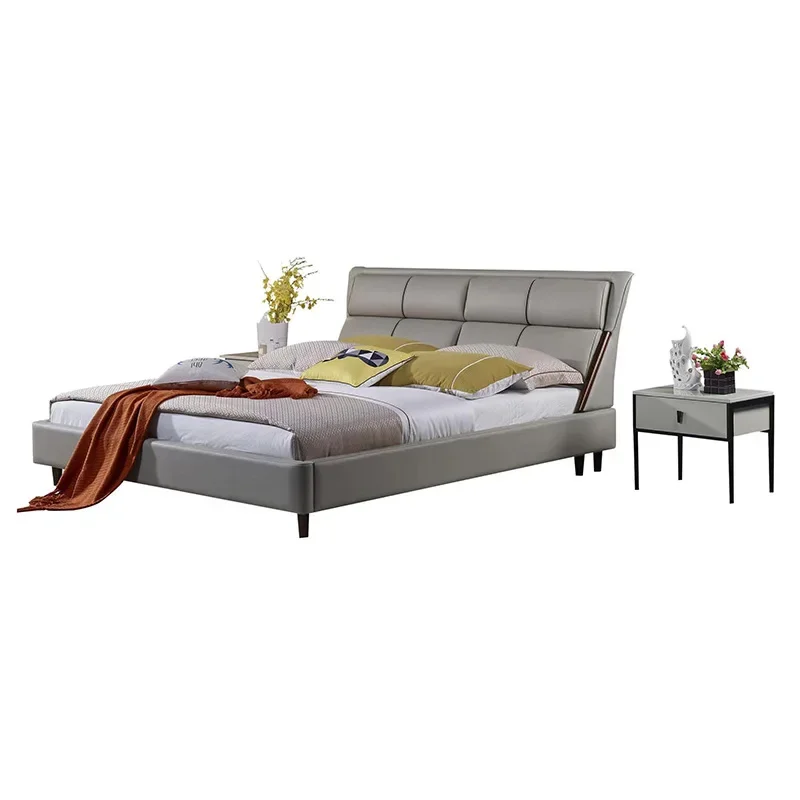 

Internet celebrity minimalist double storage soft bed Nordic style modern