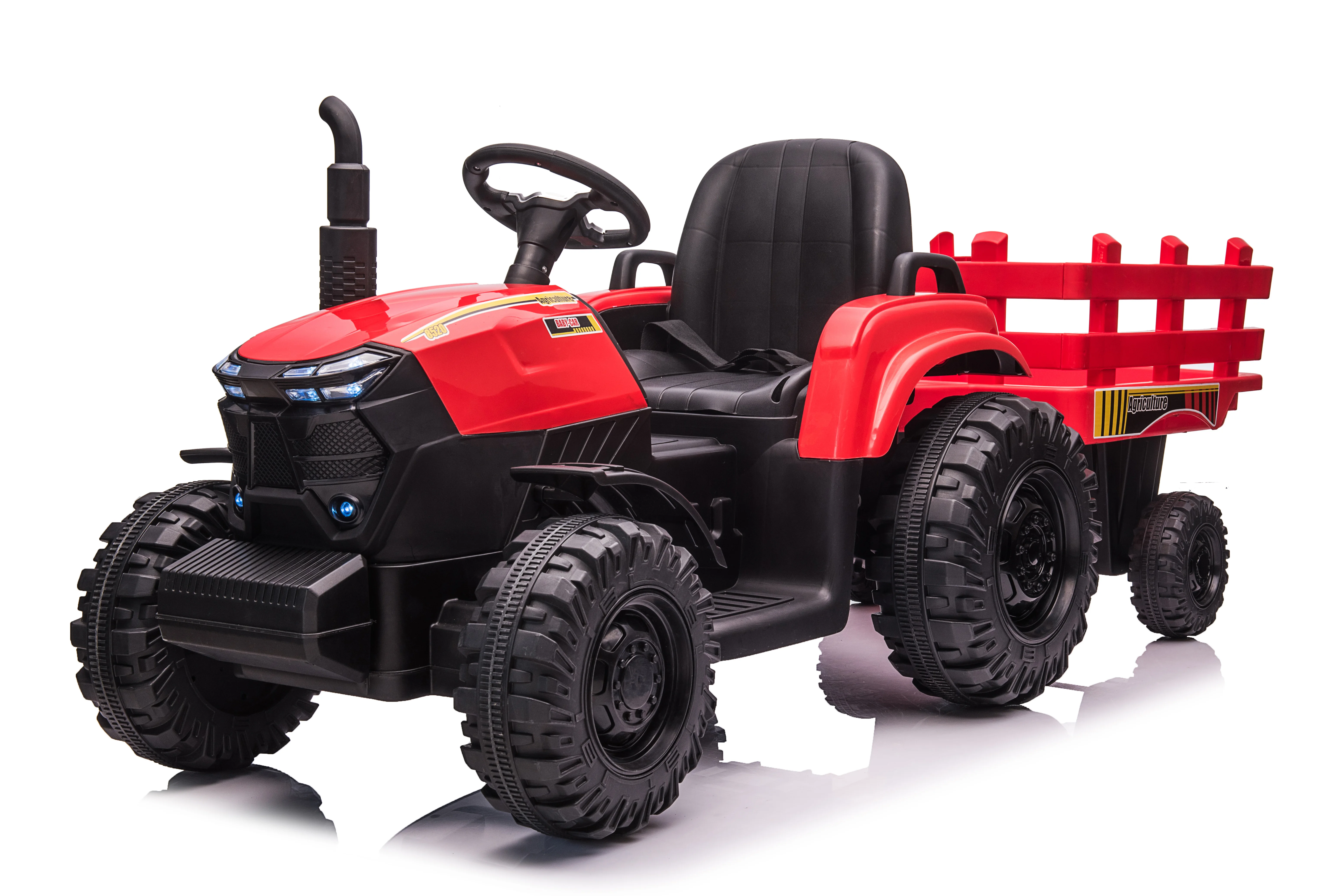 Arranque de llave de Tractor de 24V, adelante y hacia atrás, alta y baja velocidad, sonido de Tractor (sin música), coche eléctrico para niños, paseo en coche