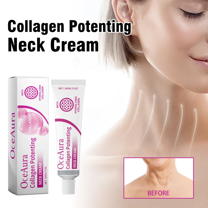 

Collagen Firming & Brightening Neck Cream - Fades Lines Lifting, Moisturizing Tightening, Improves Roughness & Revitalizes Skin