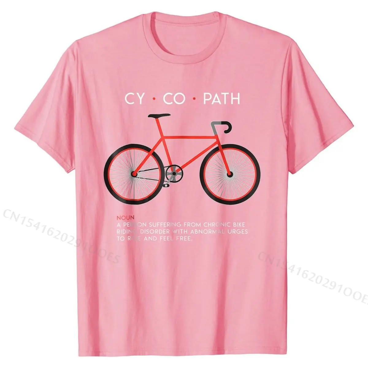 CYCOPATH - Funny Cycling and Bicycle Riders Bike T-Shirt Mens Faddish Casual Tops Tees Cotton Tshirts Funny