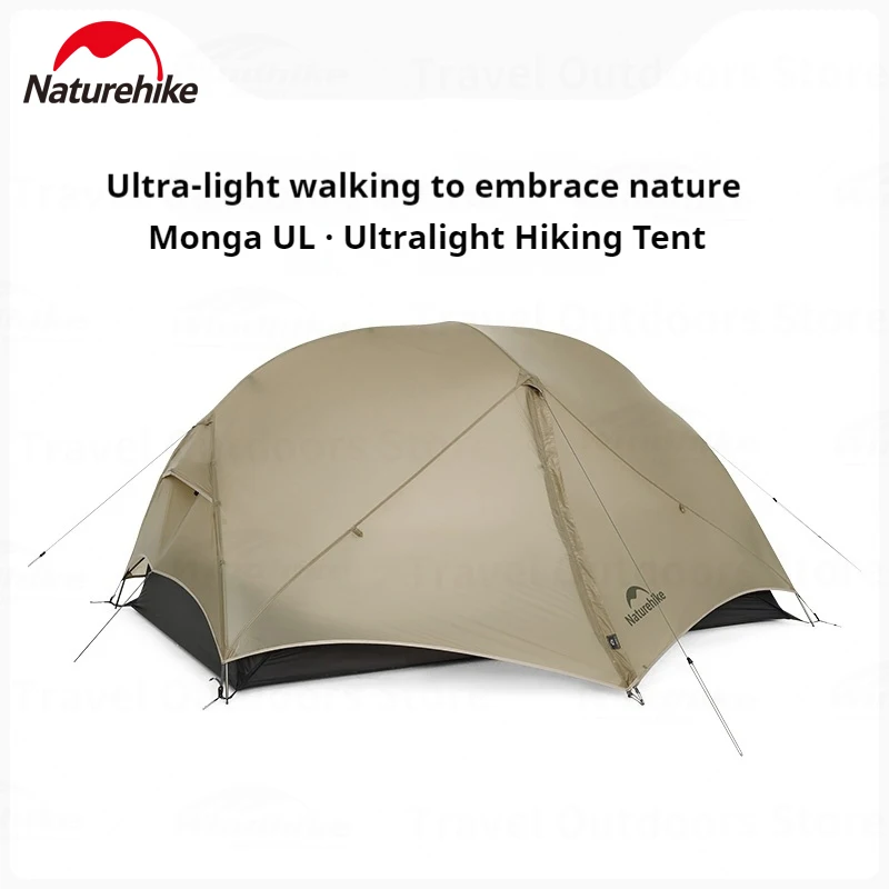 Naturehike 2025 Mongar UL Camping Tent 1-2 People 15D Nylon 3 Season Tent Waterproof Ultralight Portable Outdoor Tent With Mat