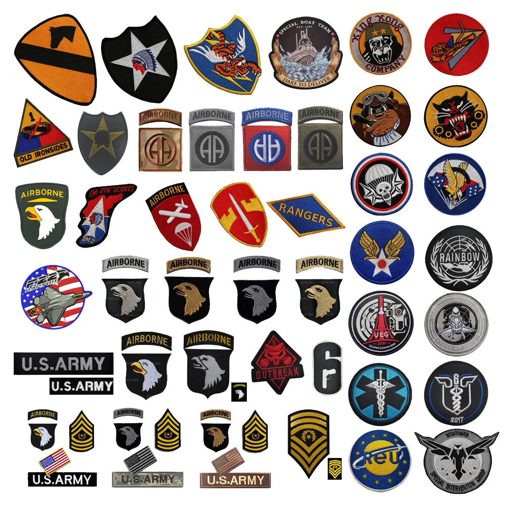 

New Army Fan Series Bag Accessories Armband, Eagle, Embroidered Camouflage, Gear Tiger Head Backpack Patches for Clothing