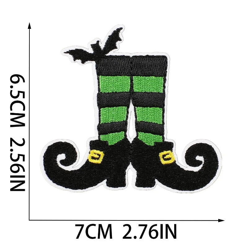 ماجيك كتاب قبعة الساحرة هالوين مخيف القط التطريز خياطة/الحديد على بقع DIY بها بنفسك الملابس قبعة معاطف الجينز تي شيرت الأحذية حقيبة الجوارب