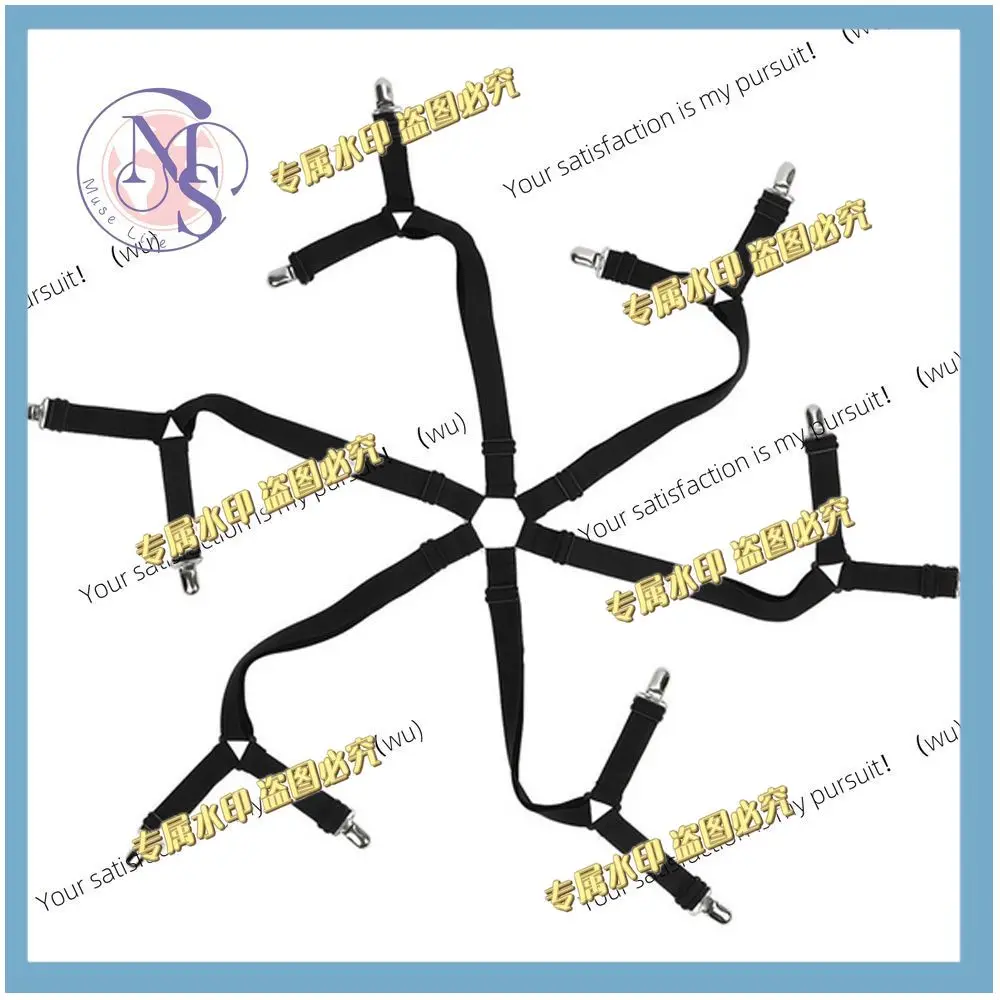 12 elastic sheet retainer clips, non-slip adjustable nylon retainer clips