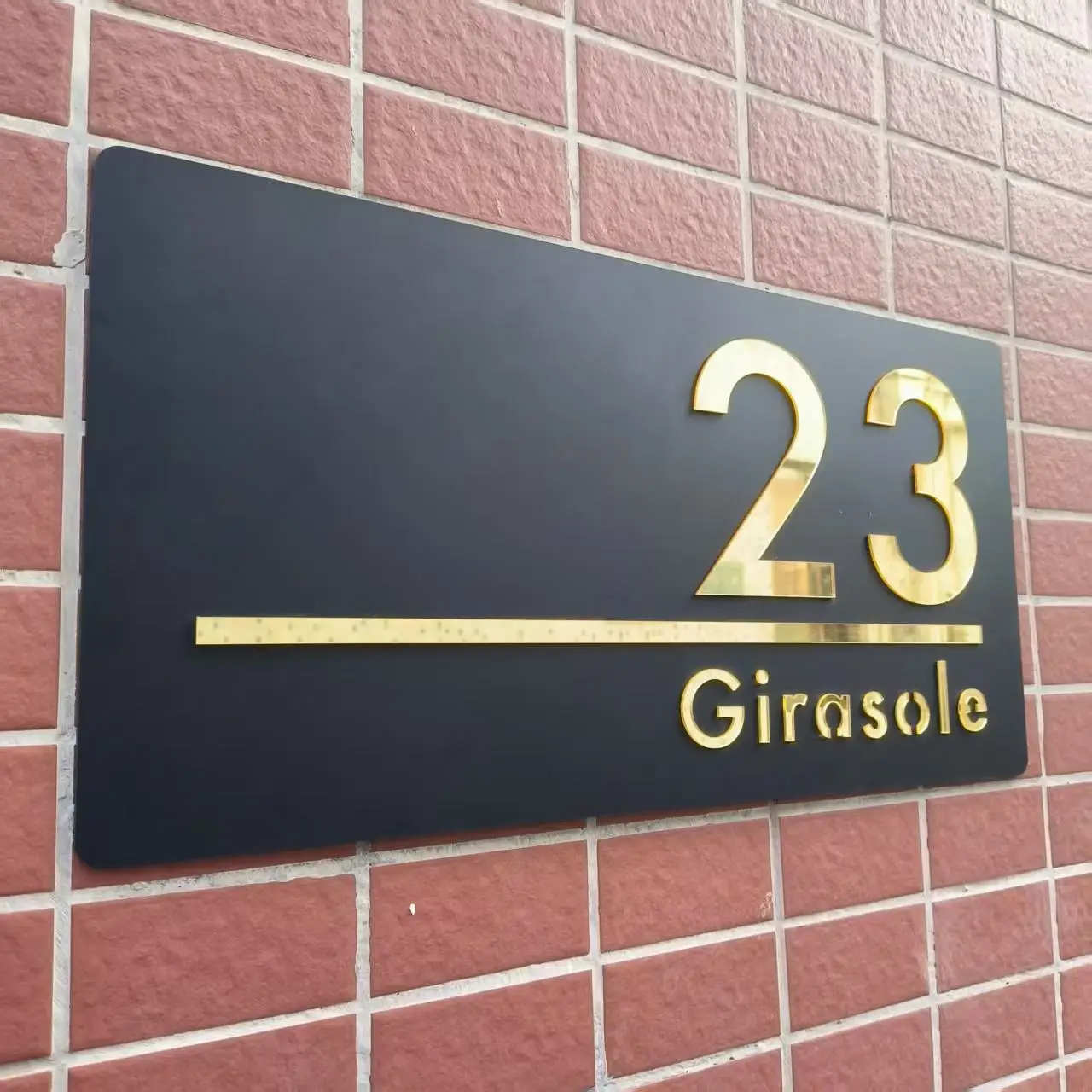 

3D House Number Custom Modern Acrylic Laser-Cut Outdoor House Number Plate Personalized Residential Number Plate