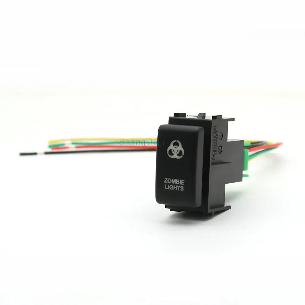 1PC Orange Led Button Switch with Wiring Connector for Nissan Navara NP300 X-Trail Pathfinder 12V