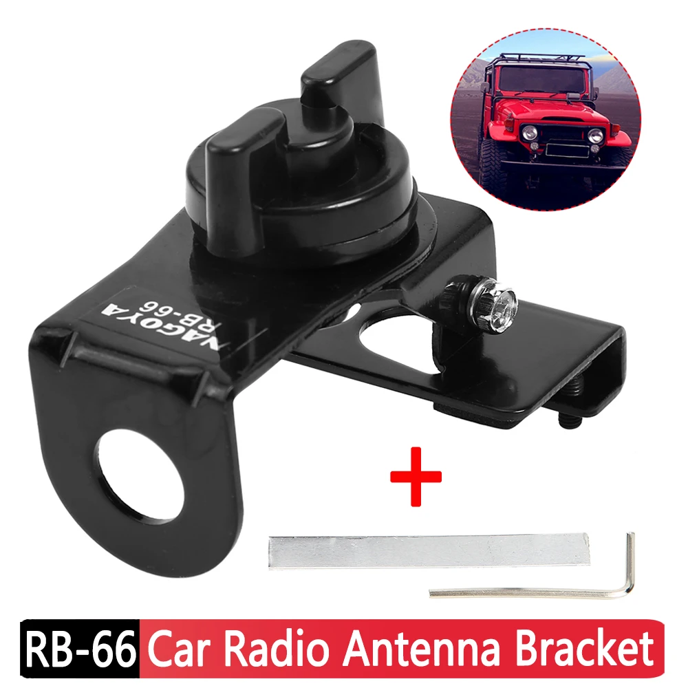 RB-66 Radio Antenna Mount Bracket 2-Axis Adjustable Angle Hatchback Door Antenna Bracket Car Accessories for Car Mobile Radios