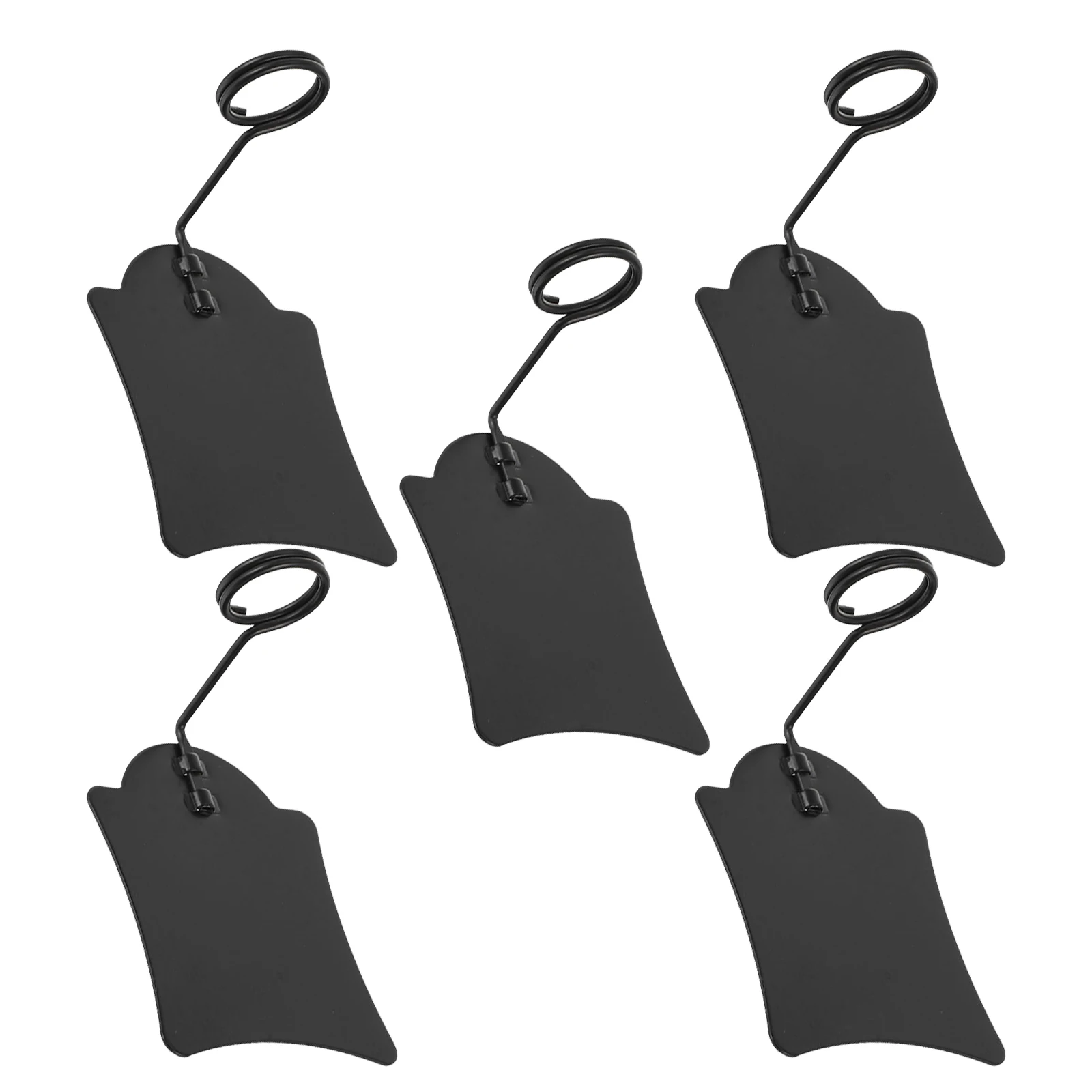 

5pcs Price Tag Holder Metal Bakery Label Holder Supermarket Food Sign Display Rack Advertising Wire Clip Desk Stand For Sale