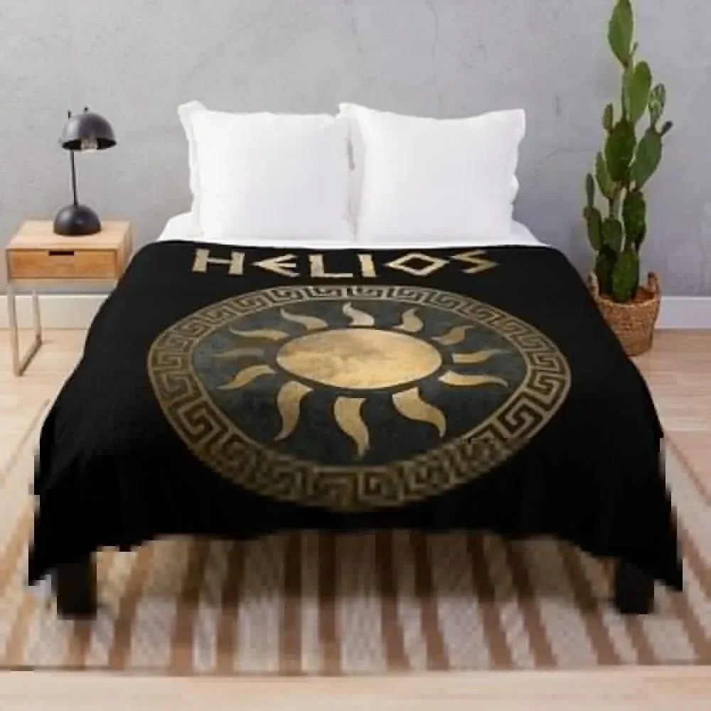 

Helios Greek God of the Sun Ancient Symbol Throw Blanket Multi-Purpose Large Retros Blankets