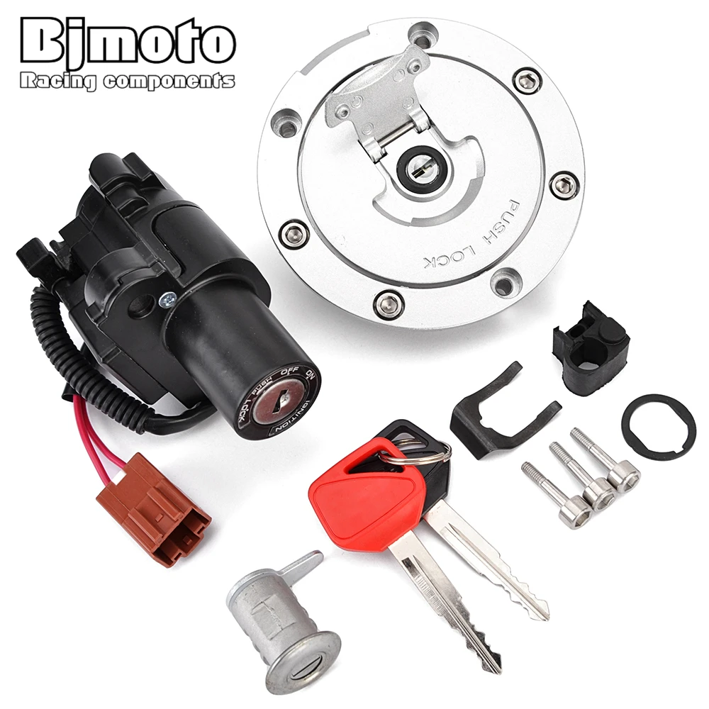 

CNC Motorcycle Fuel Gas Cap Ignition Switch Seat Lock with Key Kit For Honda CBR1000 CBR1000RR Fireblade CBR600RR CB1000 CB1000R