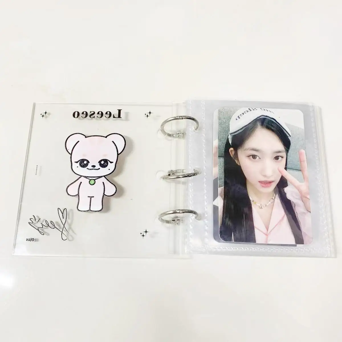 ألبوم بطاقات على شكل حيوانات كرتونية ألبوم صور مجموعة صور المعبود تخزين بطاقات صغيرة ألبوم بطاقات إبداعية من الأكريليك Wonyoung Yujin Rei Gaeul Leeseo Liz Kpop