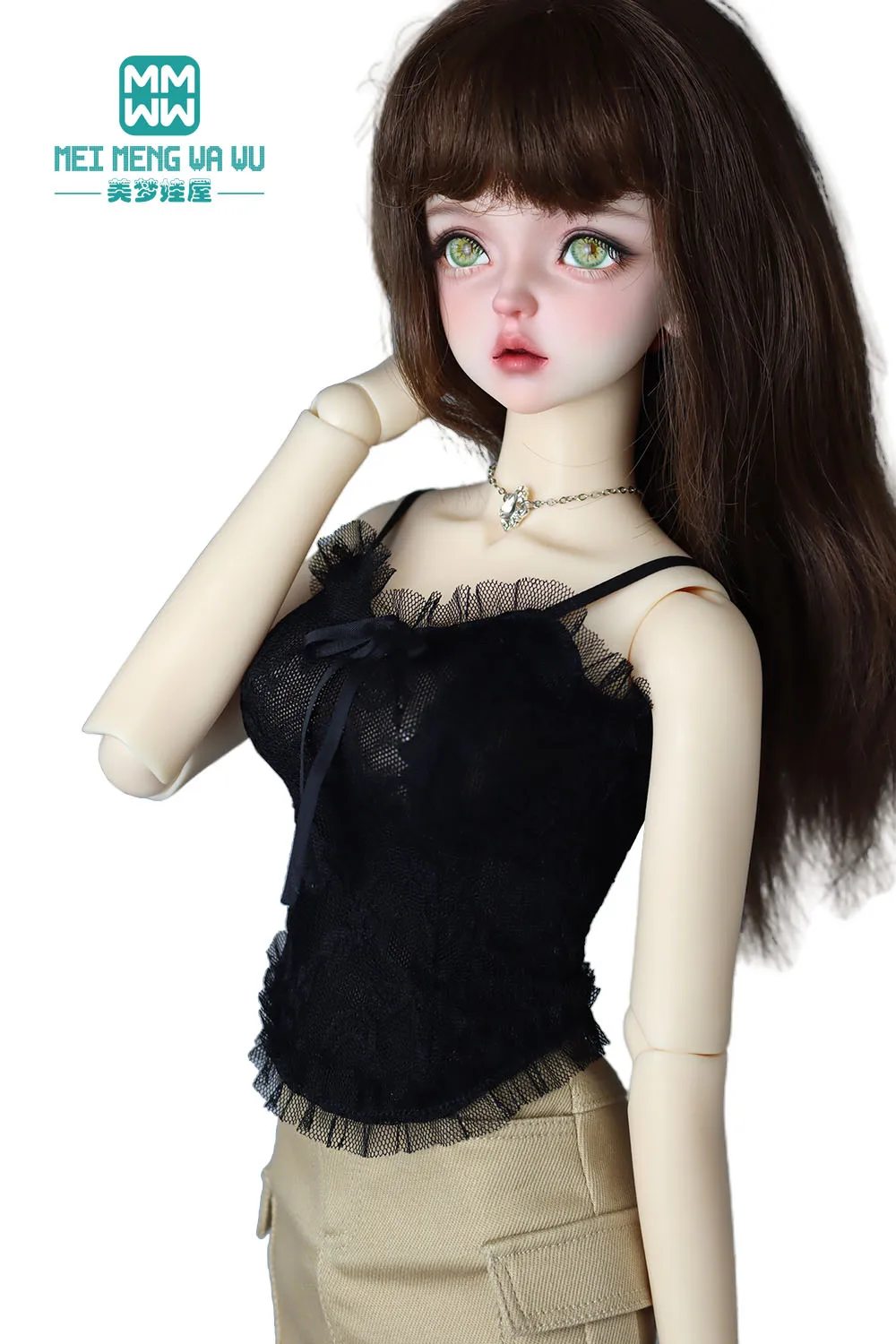 Toys Doll Clothes Fashionable lace camisoles pink, white, black Fits 60cm 1/3 BJD Doll Accessories