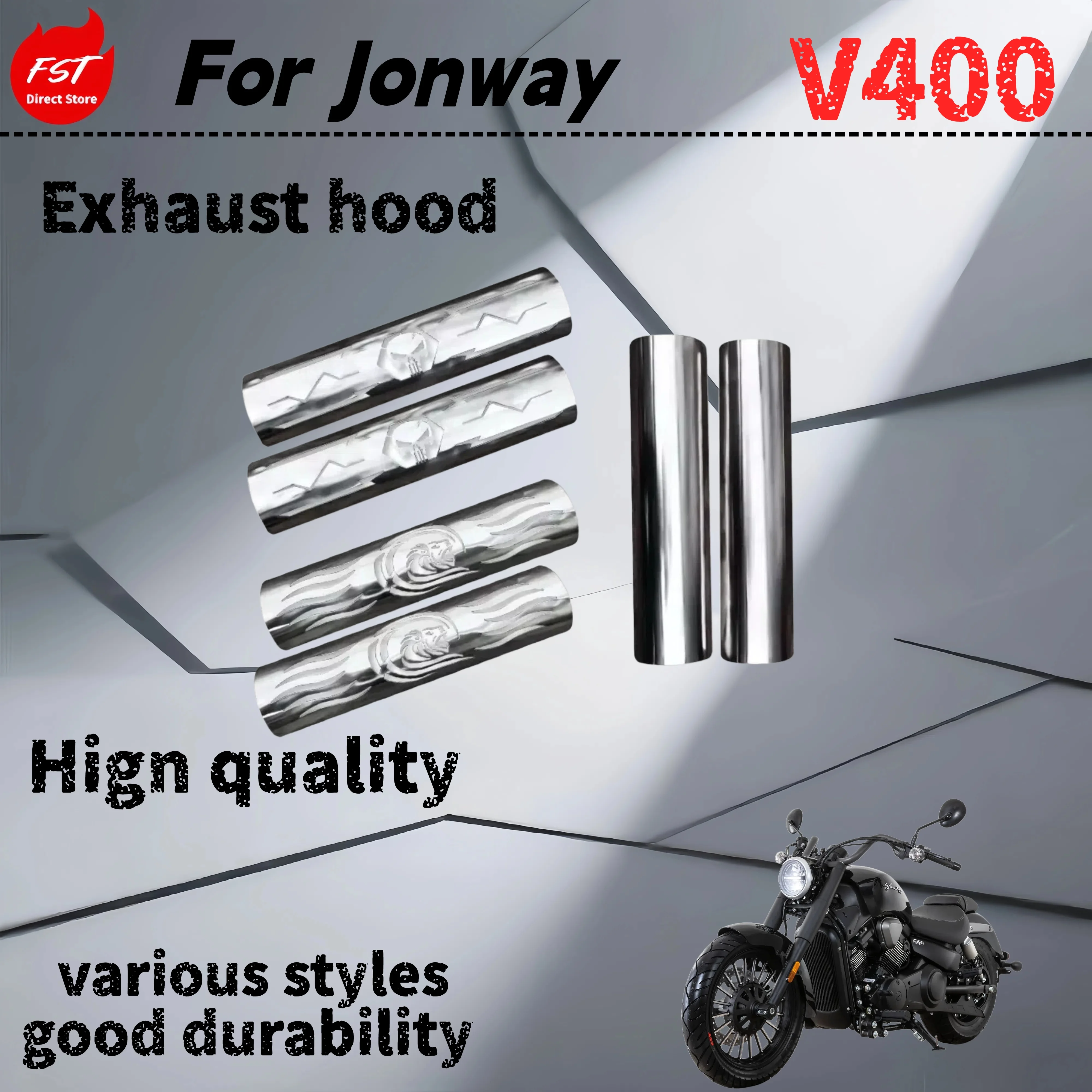 

For Jonway V400 exhaust cover exhaust pipe heat insulation cover anti-scalding cover decorative cover modification accessories