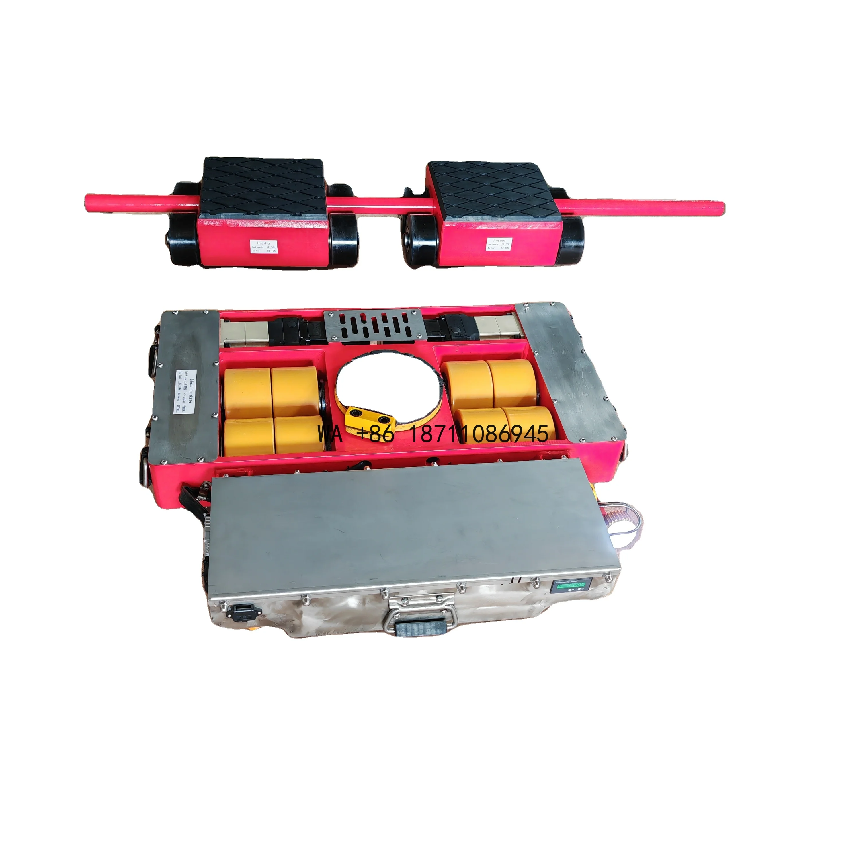30T Electric Cargo Moving Skates Remote Operated Steel Tank Trolley Pallet Truck New Condition for Restaurant Retail Industries