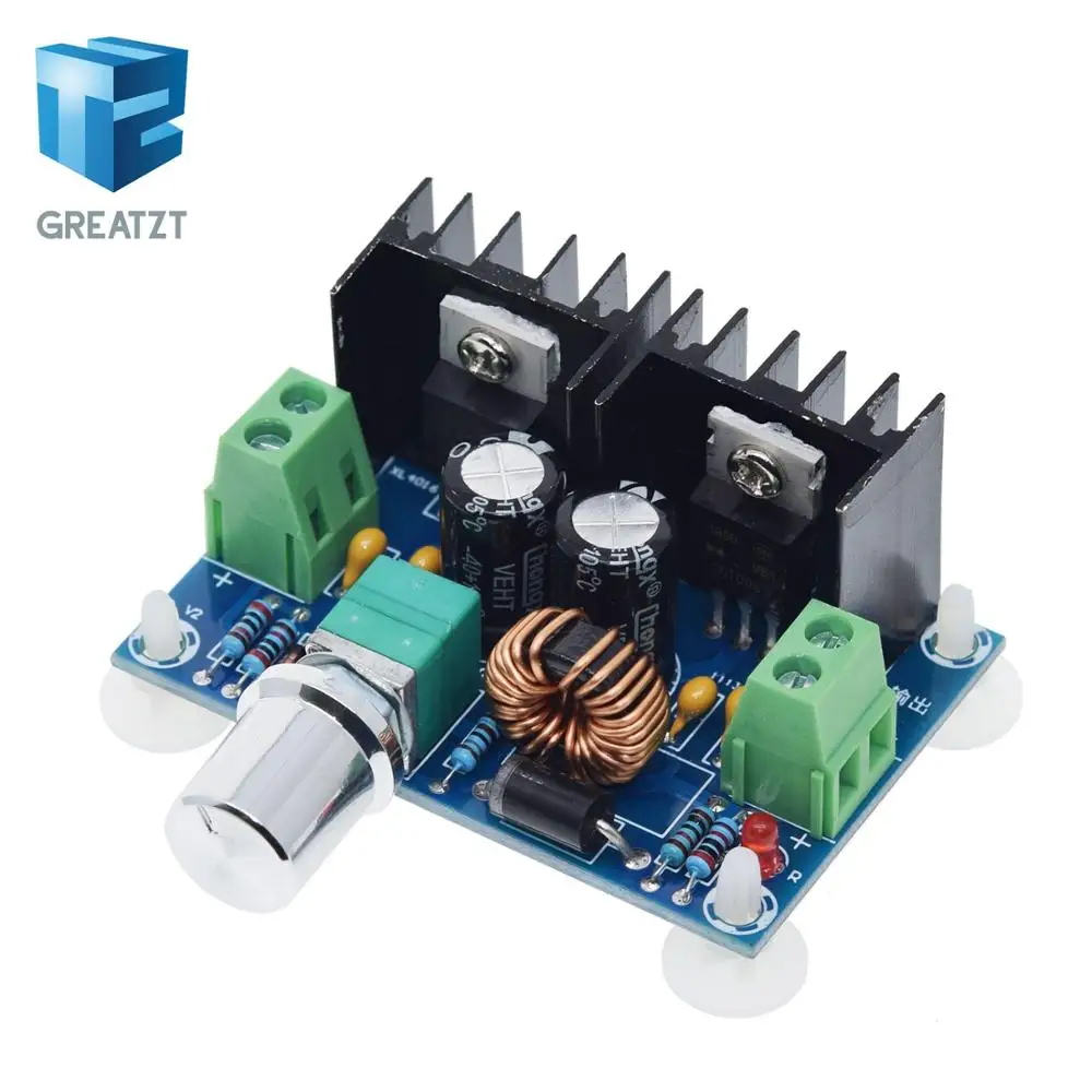 XH-M401 Max 8A 200W DC-DC Step Down Buck Converter Power Supply XL4016 PWM Adjustable 4-40V To 1.25-36V Step-Down Board Module